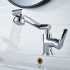 Vòi Lavabo Nóng Lạnh Inox Xoay 360 (VLB81)