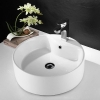 Lavabo Đặt Bàn Tròn Trắng LUSENTER (LB01)