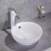 Lavabo Hình Bát Tròn Trắng Chống Tràn (LB68)