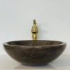 Lavabo Đá Tròn Mỏng Iran Brown(LBD12)