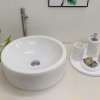 Lavabo Tròn Vát Lòng Trắng loại 1 NVM50A (LBD01)