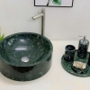 Lavabo Tròn Đá Vát Lòng Xanh Ấn XVM40 (LBD15)