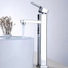 Vòi Lavabo Vuông Mạ Crom Bóng Cao 30cm (VLB64)