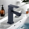 Vòi Lavabo Lạnh Vuông 2 Tấc Đen (VLB77)