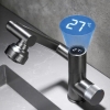 Vòi Lavabo Nóng Lạnh Hiện Thị Nhiệt Xám 360 (VLB82)