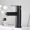Vòi Lavabo Điếu Tròn Đen 20cm (VLB53)
