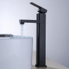 Vòi Lavabo Vuông Đen Cao 30cm (VLB65)