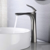 Vòi Lavabo Lá Mạ Đen Xám 30cm LUSENTER (VLB50)