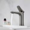 Vòi Lavabo Eo Vuông Cong Xám ( VLB76)