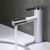 Vòi Lavabo Mạ Crom Bóng - Trắng  20cm LUSENTER (VLB17)