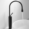 Vòi Lavabo NL Đồng Sơn Tĩnh Điện Đen LUSENTER (VLB22)