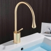 Vòi Lavabo Đồng Mạ Vàng Đồng Cao 20cm LUSENTER ( VLB21)