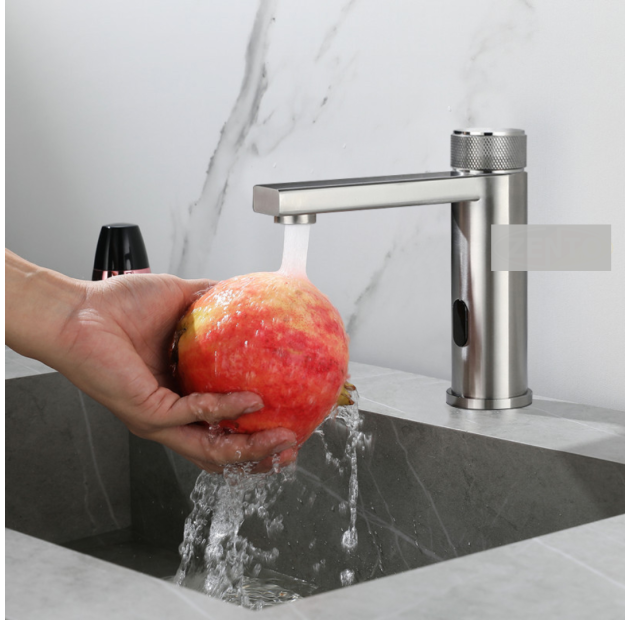 Vòi Lavabo Cảm Ứng Inox 304 Mờ (VLBCU10)