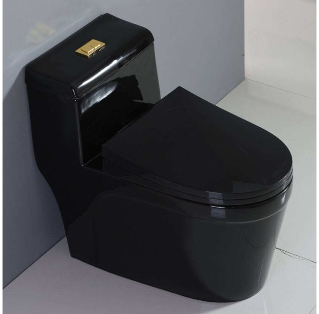 Bồn Cầu Một Khối Đen LUSENTER (BCMK25)