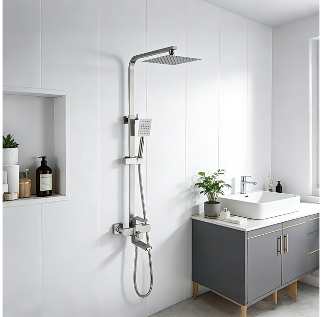 Sen Cây Tắm Đứng Nóng Lạnh Inox - MỜ LUSENTER (ST04)
