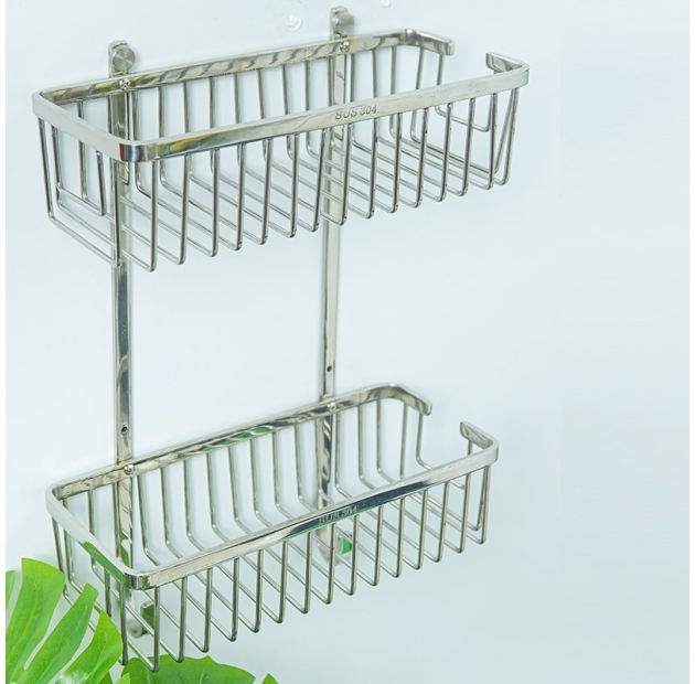 Kệ Góc Treo Tường Nhà Tắm Inox 304 (KG16)