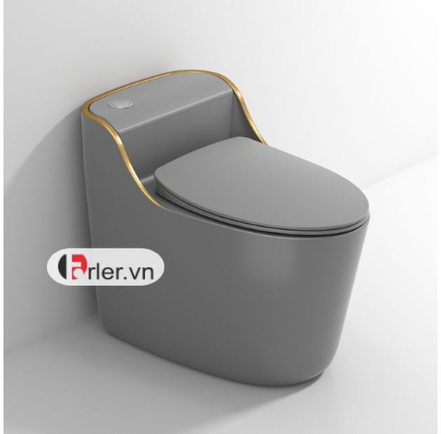 Bồn Cầu Trứng Xám Sọc Vàng FORLER (BCT18)