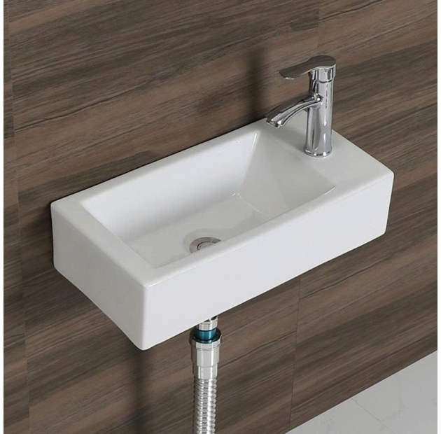 Lavabo Treo Diện Tích Hẹp Chữ Nhật LUSENTER (LBTT05)