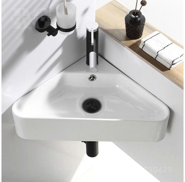 Lavabo Treo Góc Trắng (LBTT14)