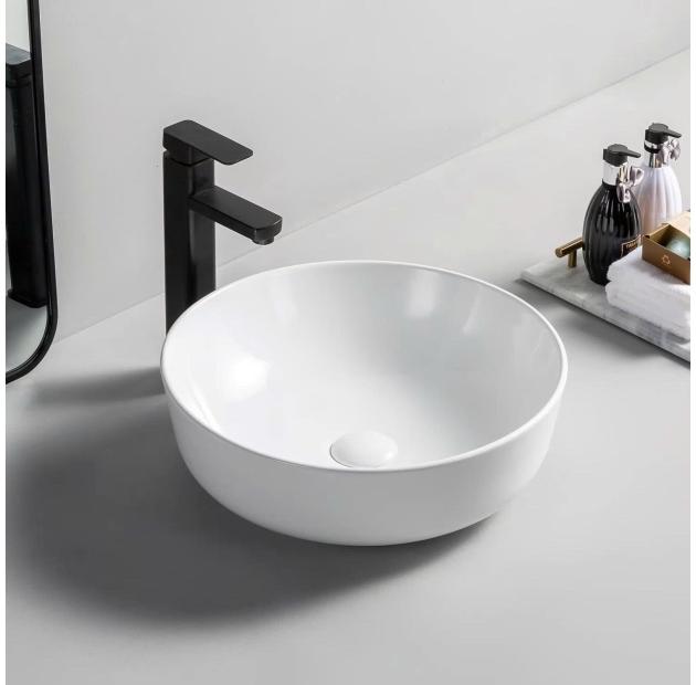 Lavabo Đặt Bàn Trắng Tròn LUSENTER (LB02)