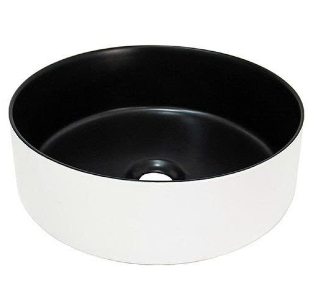 Lavabo Tròn Trắng Lòng Đen LUSENTER (LB58)