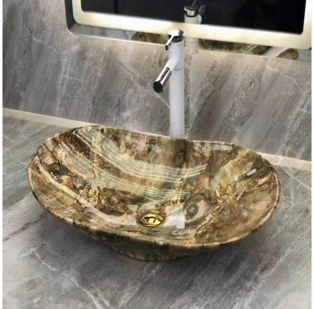 Lavabo Thuyền Vân Đá LUSENTER (LB51)