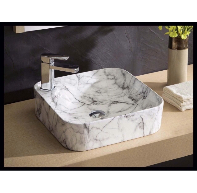 Lavabo Vân Đá Vuông Bầu LUSENTER (LB30)