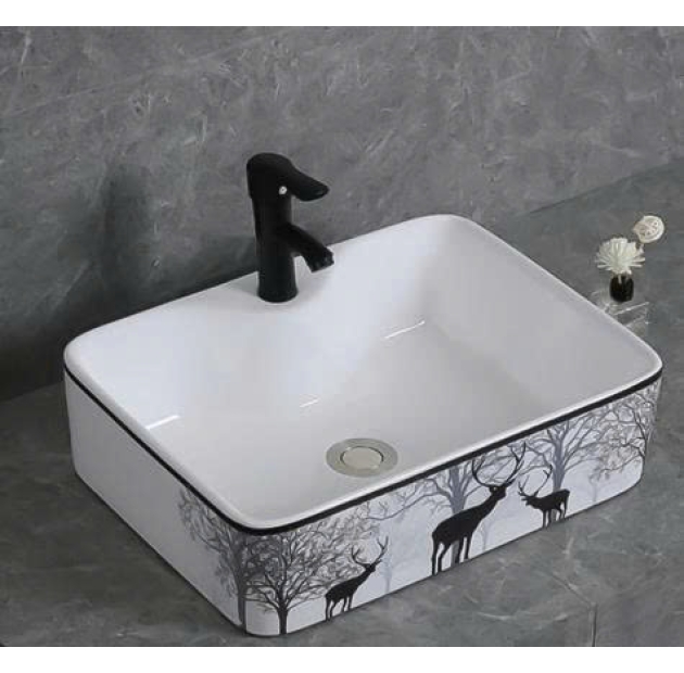  Lavabo Vuông Hươu Đen LUSENTER(LB26)