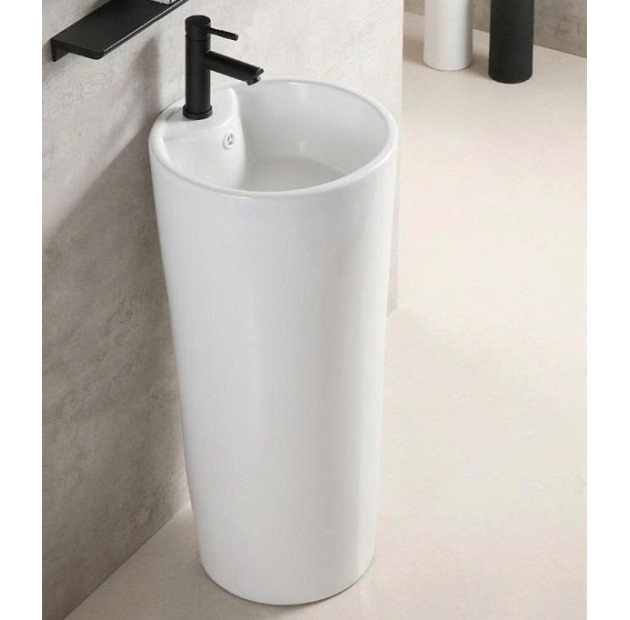 Lavabo Trụ Tròn Đứng Liền Khối LUSENTER (LBT01)