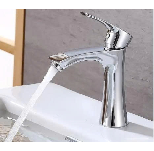 Vòi Lavabo Lạnh Mạ Crom Cong (VLB01)