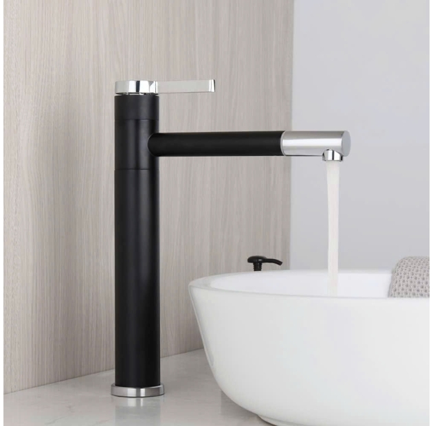 Vòi Lavabo Dài Đen 30cm LUSENTER  (VLB84)