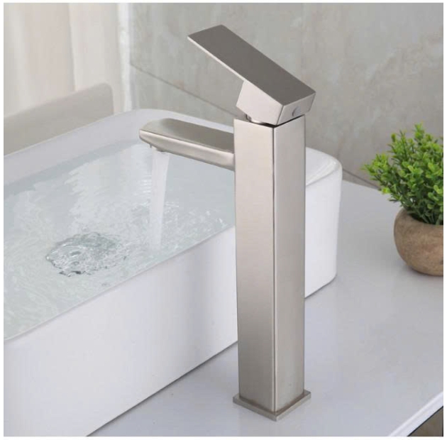 Vòi Lavabo Vuông Inox 30cm (VLB63)