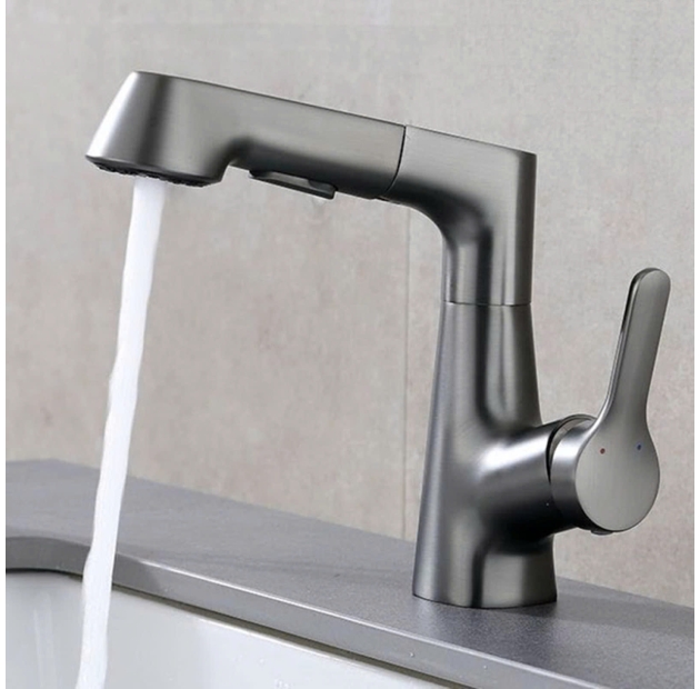 Vòi Lavabo Nóng Lạnh Dây Rút Nano ( VLB80)