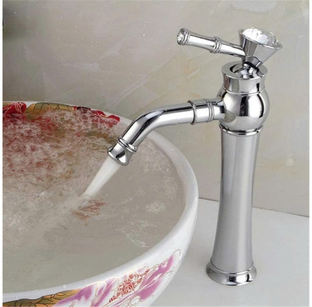 Vòi Lavabo Kim Cương cao 30cm LUSENTER (VLB33)