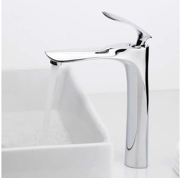 Vòi Lavabo Lá Mạ Crom Bóng 30cm (VLB45)