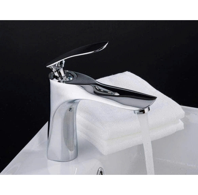 Vòi Lavabo Lá Mạ Crom Bóng 20cm (VLB44)