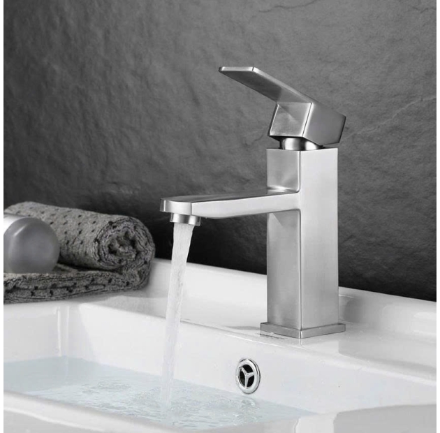 Vòi Lavabo Vuông Inox 20cm (VLB60)