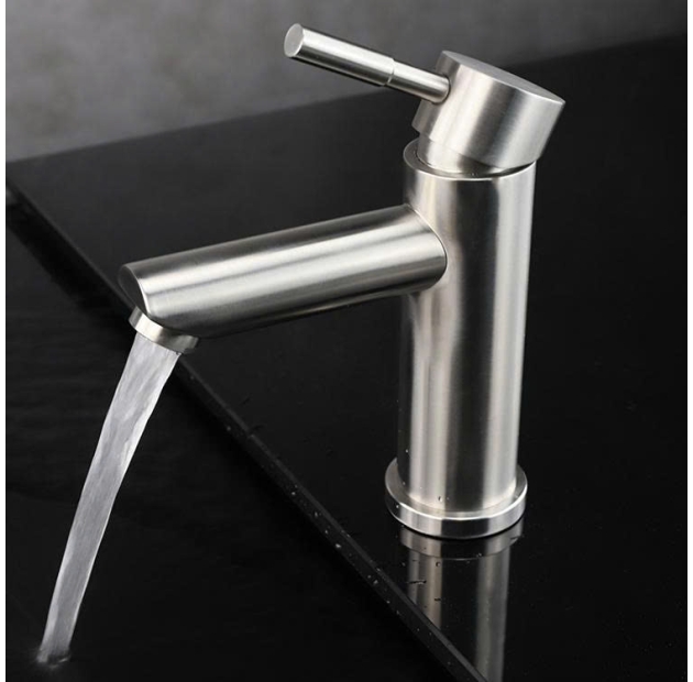 Vòi Lavabo Tròn Điếu ngắn 20cm LUSENTER (VLB02)
