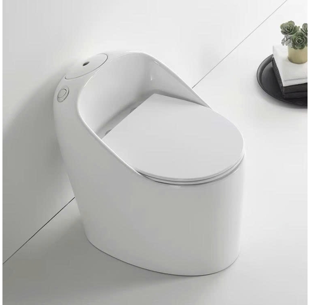 Bồn Cầu Một Khối Kiểu Dáng Tròn ( Nắp Nhựa UF ) 