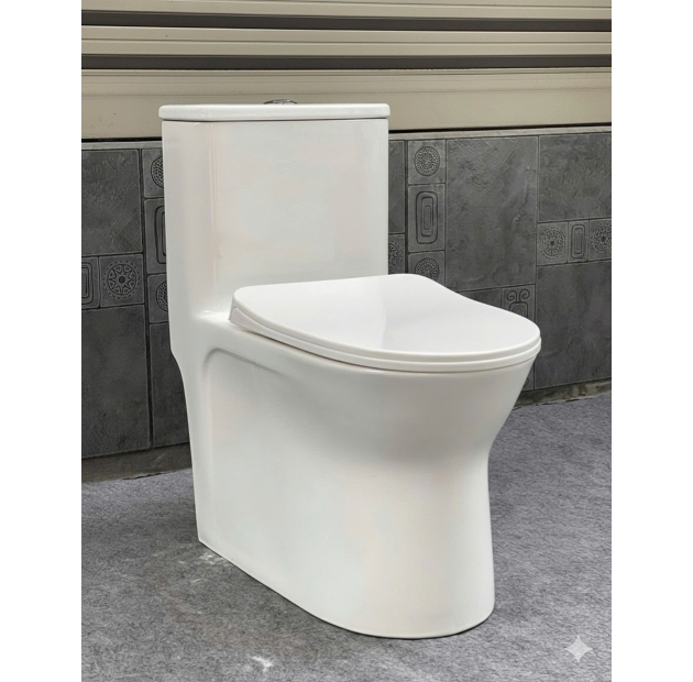 Bồn Cầu Một Khối Không Viền Rimless