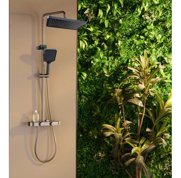 Sen Cây Tắm Nóng Lạnh Nano Xám Đen Vặn Cơ ST72