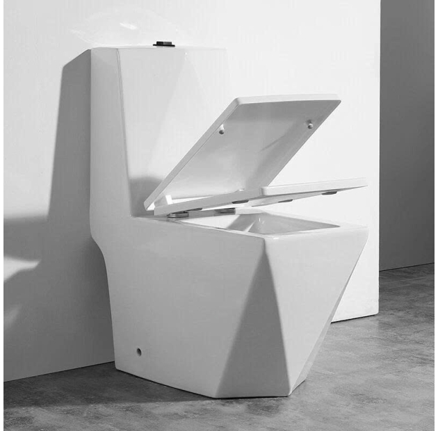 Bồn Cầu Một Khối Liền Kim Cương Màu Trắng LUSENTER  (BCMK42)