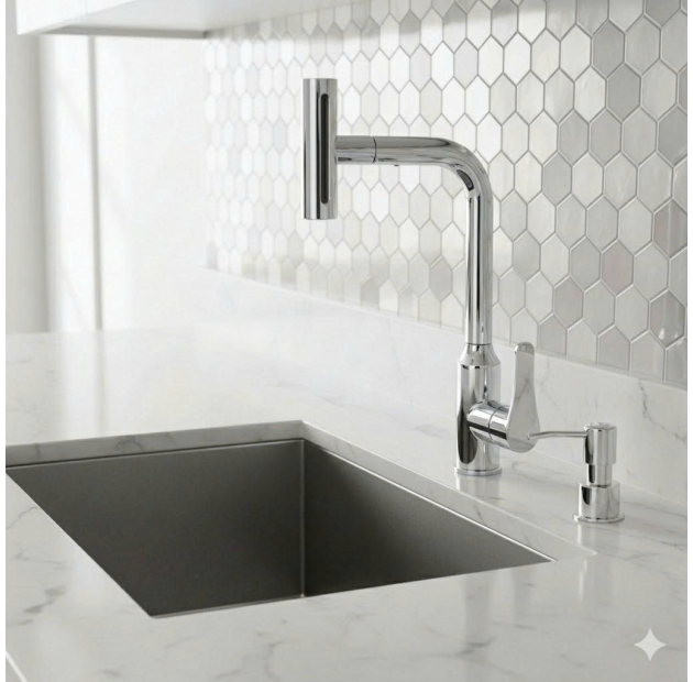 Vòi Chén Lạnh 4 chế độ Ngang Inox Tay Bầu (VC57)