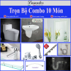 Combo Nhà Vệ Sinh Trọn Bộ 10 Món - CB01