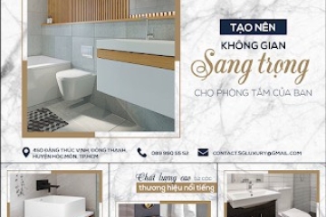 TẠO NÊN KHÔNG GIAN SANG TRỌNG CHO PHÒNG TẮM CỦA BẠN