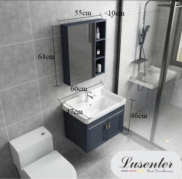 Bộ Tủ Lavabo Hợp Kim Aluminium LUSENTER (TLVB19)