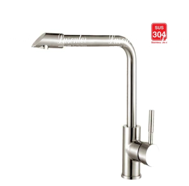 Vòi Rửa Chén Inox Phủ Chrome LUSENTER (VC19)