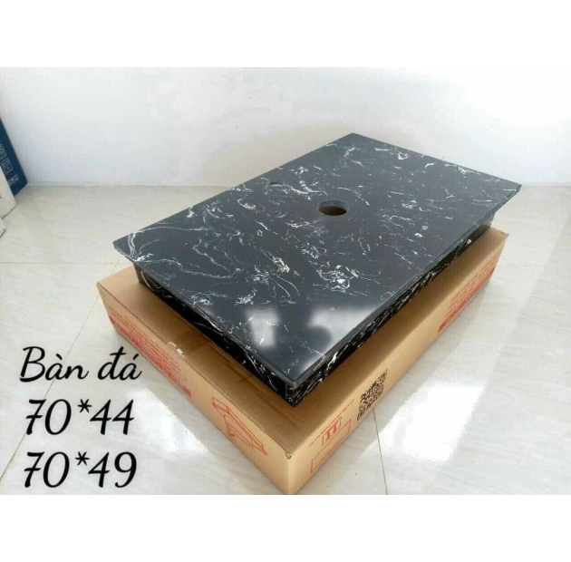 Bàn Đá Lavabo vân Đá Đen Nhân Tạo LUSENTER (BD17)