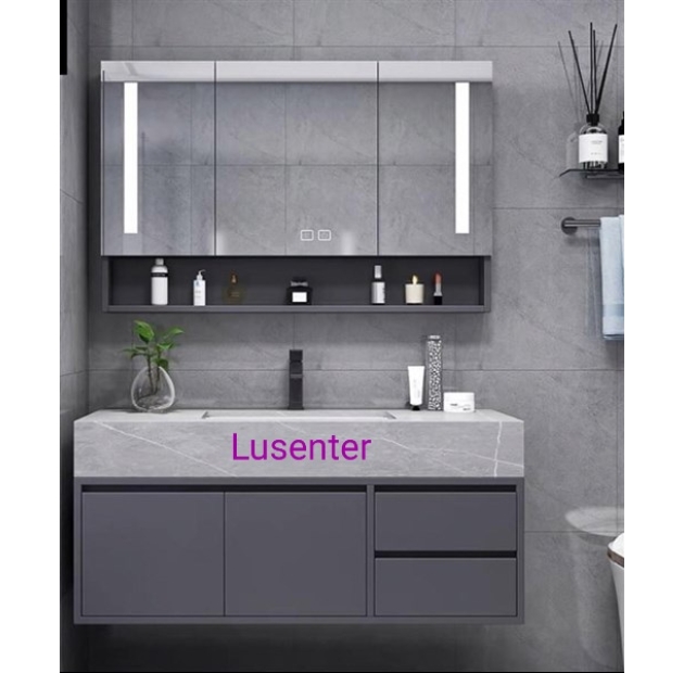 Gương Led + LaVaBo Âm+Vòi + Tủ Nhựa LUSENTER (TLVB36)