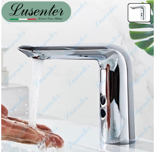 Vòi Lavabo Cảm Ứng Đồng Thau Mạ Crom LUSENTER ( VLBCU01)